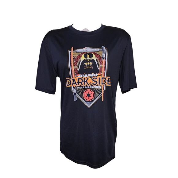 2016 Inaugural Disney Star Wars Dark Side RunDisney Half Marathon T-shirt S - Picture 1 of 5